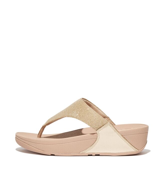 FitFlop Lulu Shimmerlux platino FitFlop FZ7-675, slippers Direct leverbaar uit de webshop