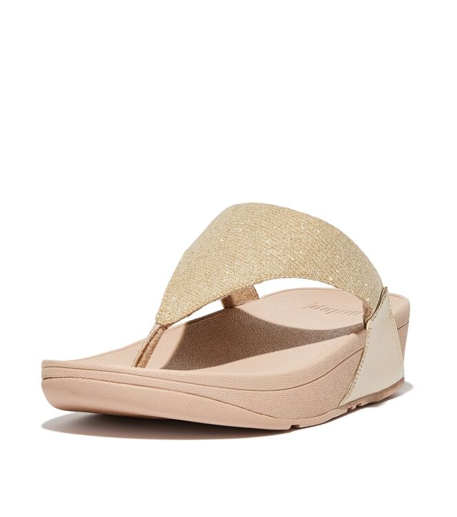 FitFlop Lulu Shimmerlux platino FitFlop FZ7-675, slippers Direct leverbaar uit de webshop