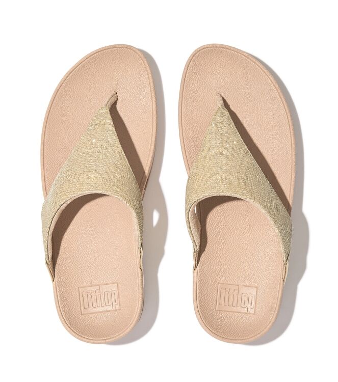 FitFlop Lulu Shimmerlux platino FitFlop FZ7-675, slippers Direct leverbaar uit de webshop