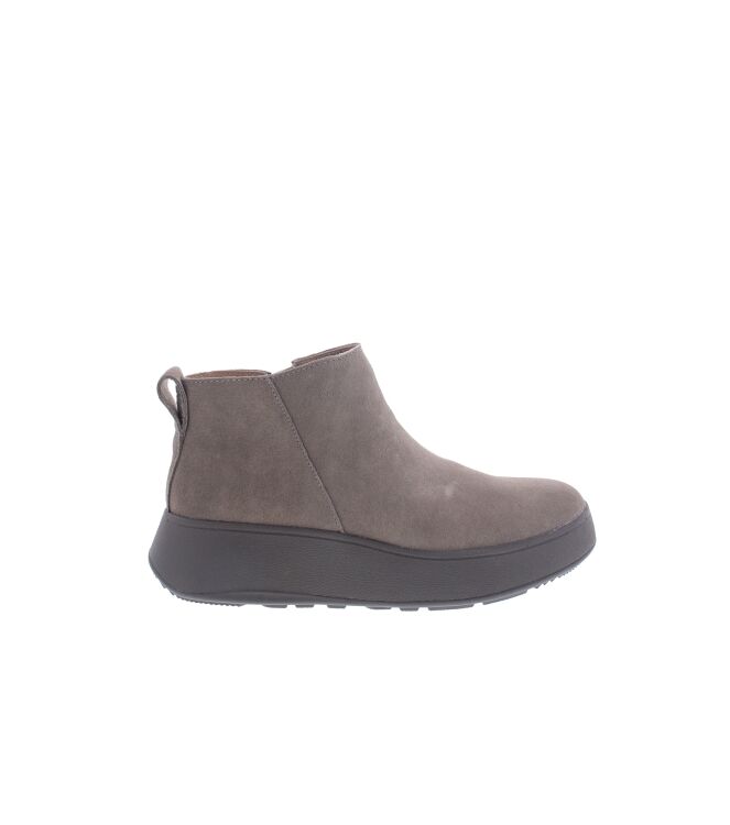 FitFlop F-Mode Suede Flatform Zip Ankle Boots minky grey FitFlop GM3-A76, laarzen Direct leverbaar uit de webshop